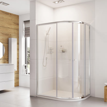 Fairford Pro 6mm, 1000mm x 800mm Offset Quadrant Shower Enclosure