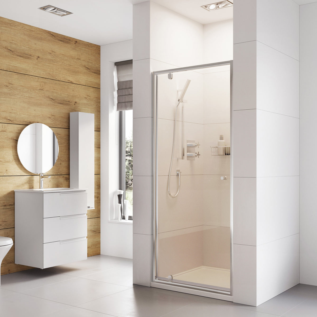 Fairford Pro 6mm, 800mm Pivot Shower Door