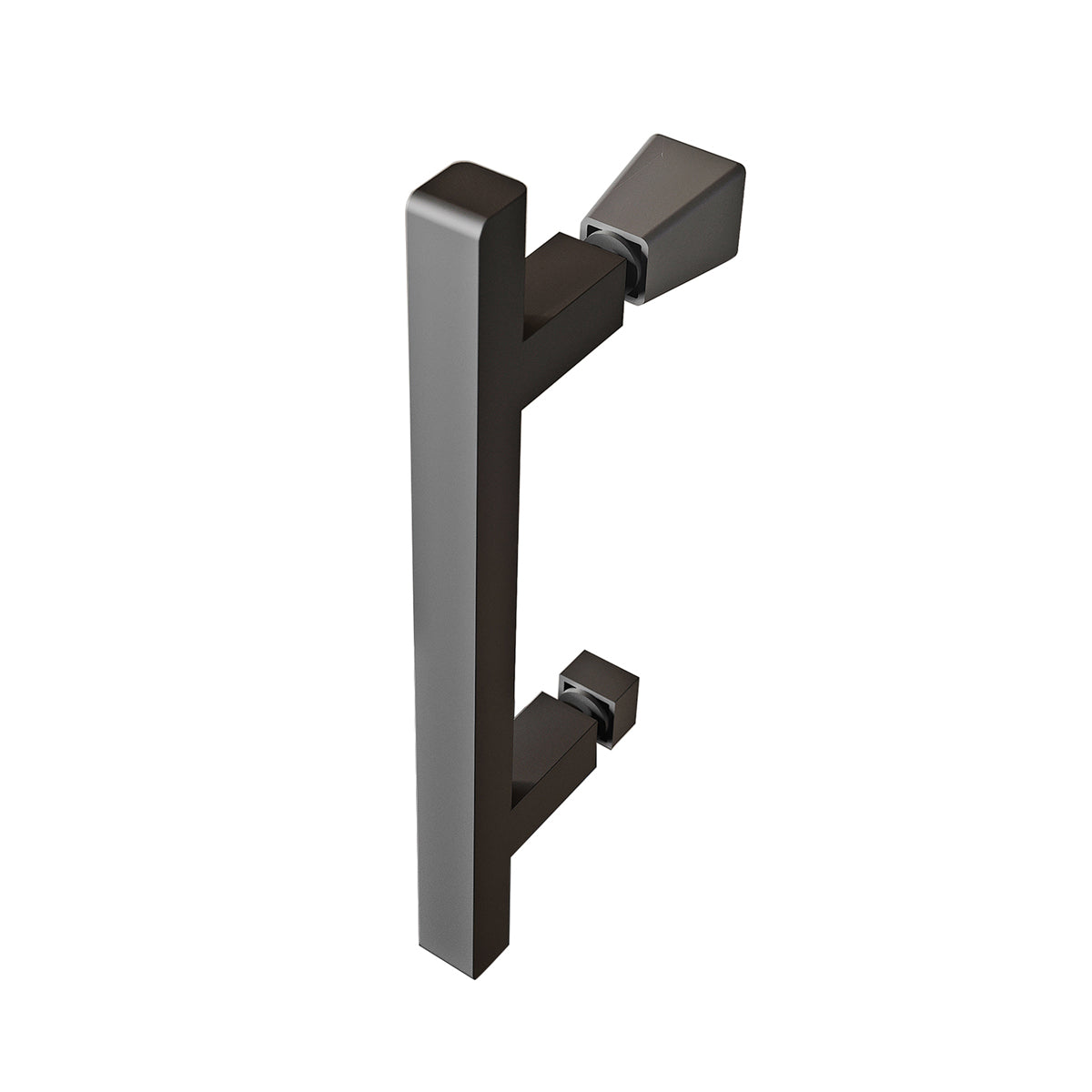 Fairford Pro 8 Black 760 x 760mm Frameless 8mm Square Pivot Door Enclosure with Side Panel