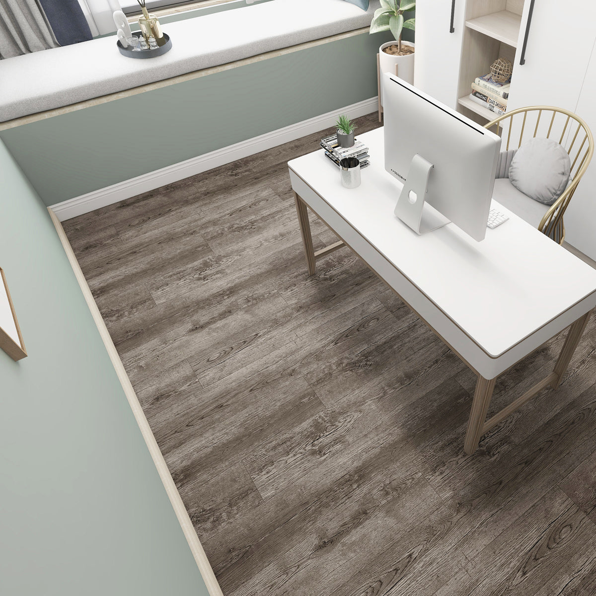 Rivato Norman Slate 1220 x 183mm Solidcore Waterproof Click Flooring Planks (Pack of 8) - 1.79m Per Pack