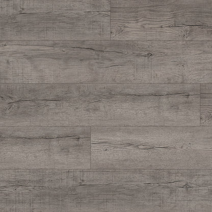 Rivato Grey Oak 1220 x 183mm Solidcore Waterproof Click Flooring Planks (Pack of 8) - 1.79m Per Pack