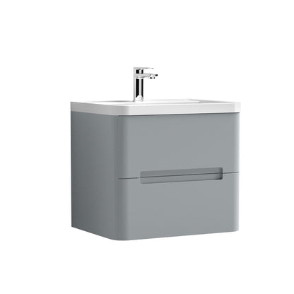 Fairford Rox 600mm Satin Grey Wall Hung Vanity Unit