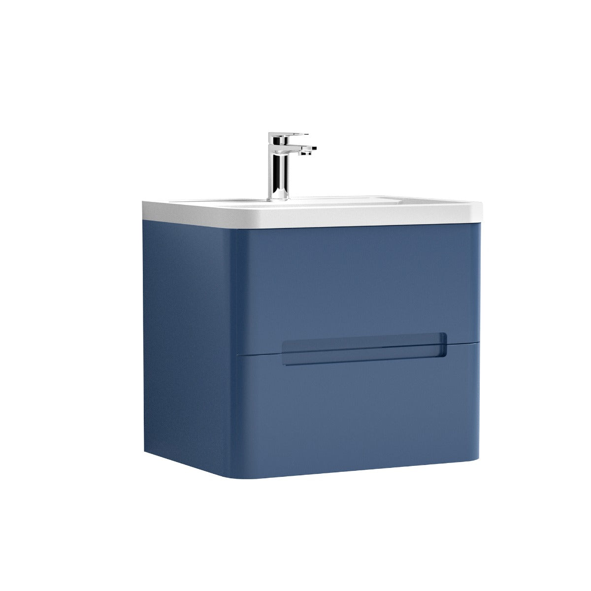 Fairford Rox 600mm Satin Blue Wall Hung Vanity Unit