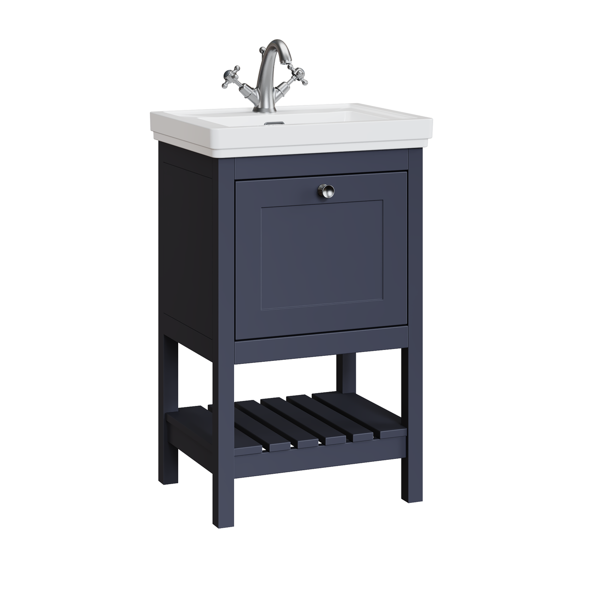 Fairford Juliette 500mm Indigo Blue 1 Tap Hole Floorstanding Vanity Unit