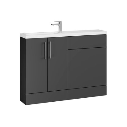 Fairford Union Gloss Grey 1200mm Slimline Combination Pack