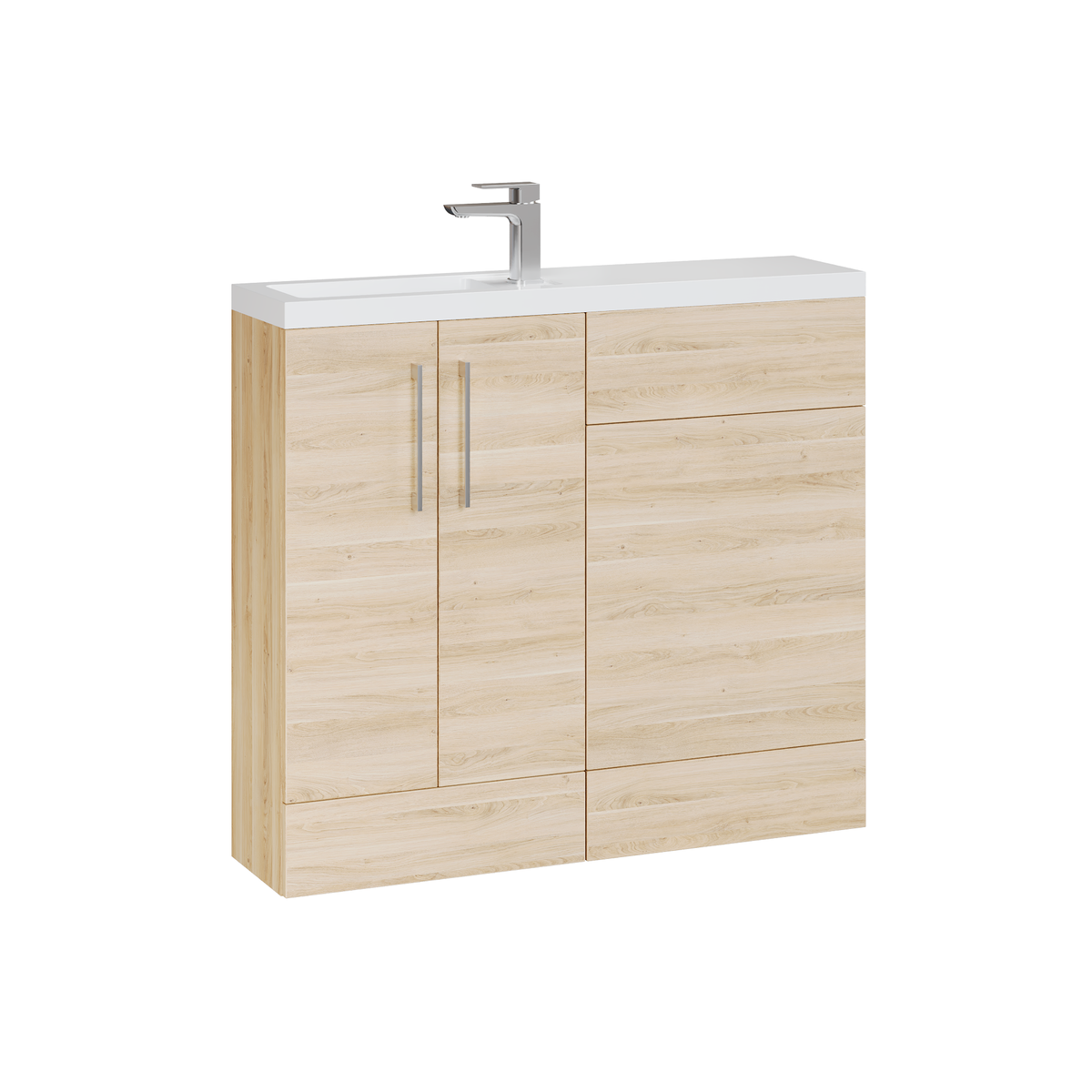 Fairford Union Light Oak 1000mm Slimline Combination Pack