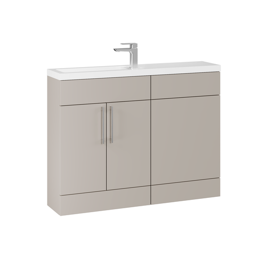 Fairford Union Style Slab Matt Stone Grey 1100mm Slimline Combination Pack
