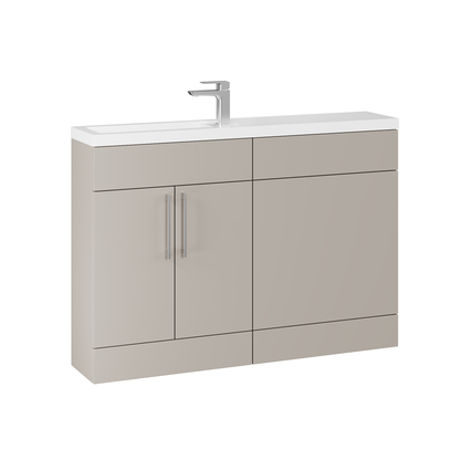 Fairford Union Style Shaker Matt Stone Grey 1200mm Slimline Combination Pack