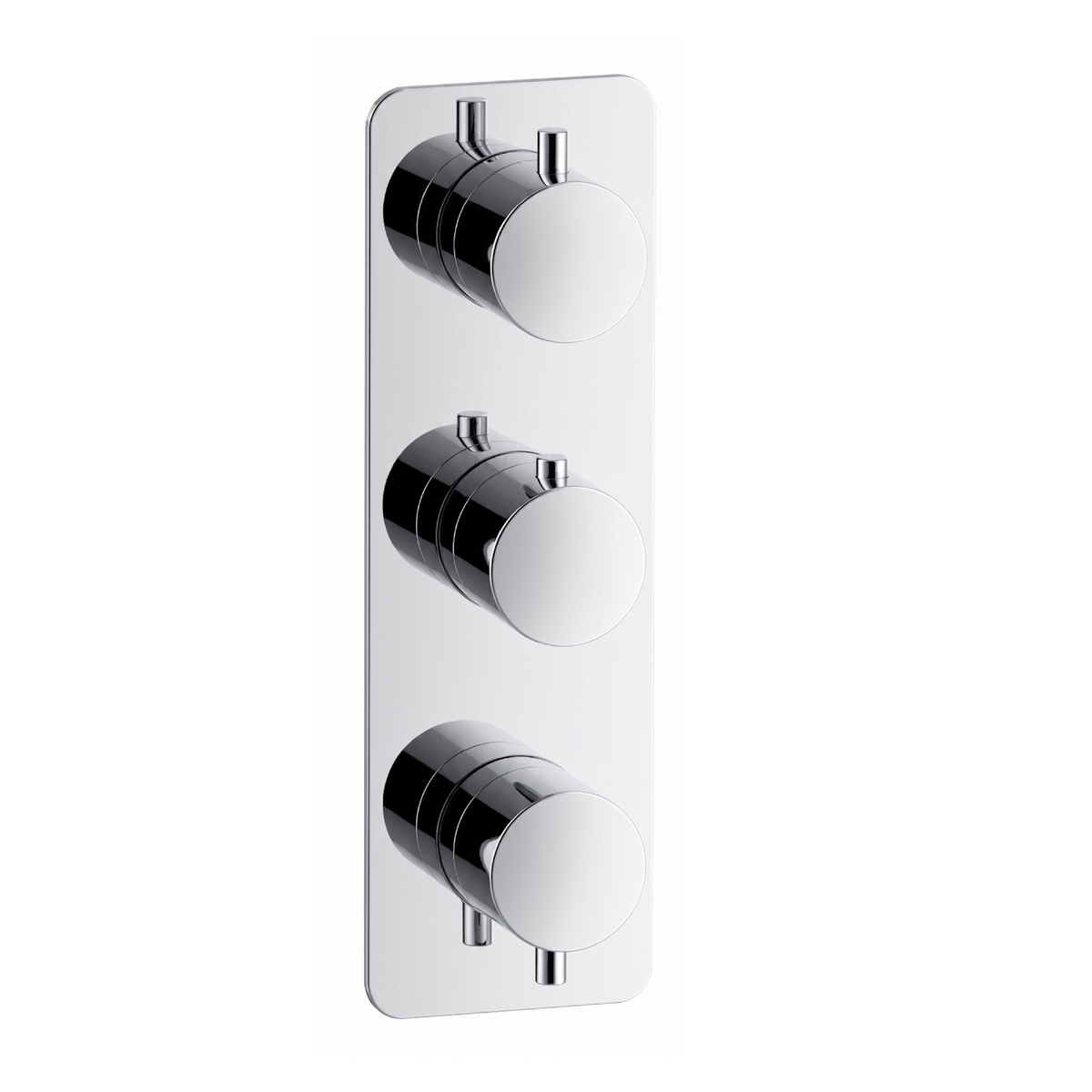Fairford Element 7 Chrome Triple Shower Valve, 3 Outlet