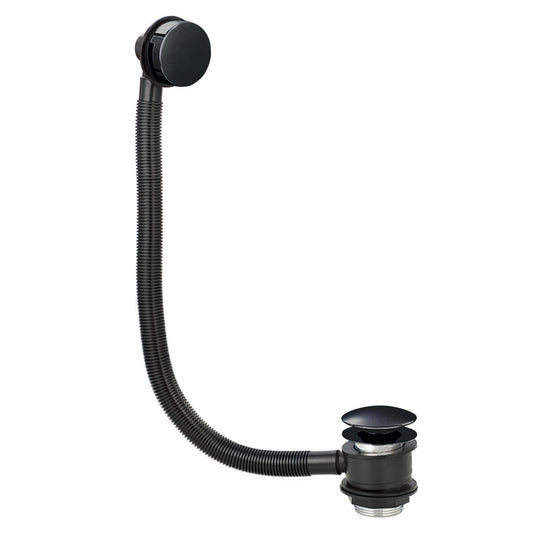 Fairford Element 7 Matt Black Round Pop Up Bath Waste