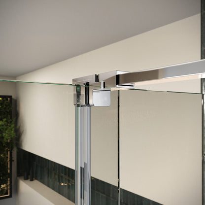 Fairford 8mm Frameless 760mm Chrome Side Panel