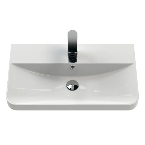 Fairford Crayo Satin Green 600mm 2 Door Floorstanding Vanity Unit