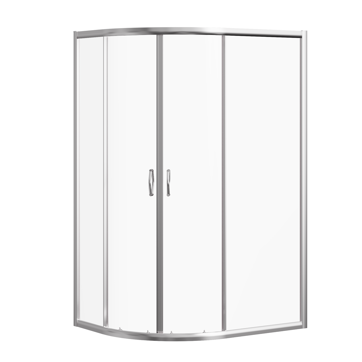 Fairford 5mm 1200 x 900mm Chrome Offset Quadrant Shower Enclosure