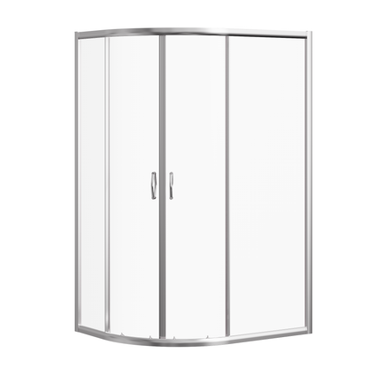 Fairford 5mm 1200 x 900mm Chrome Offset Quadrant Shower Enclosure