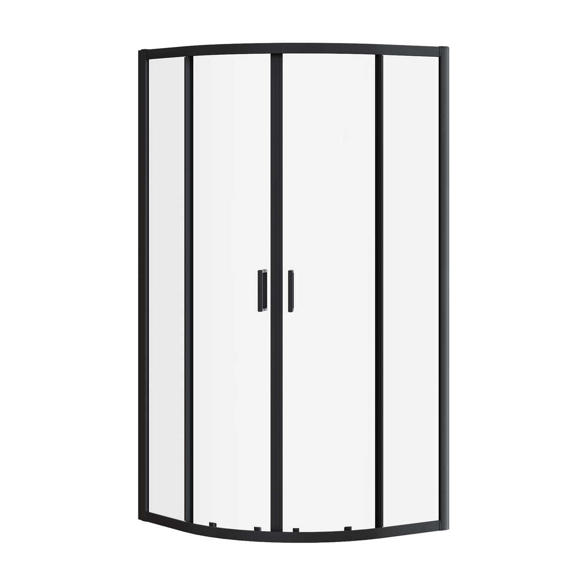 Fairford 6mm, 900mm x 900mm Matt Black Quadrant Shower Enclosure