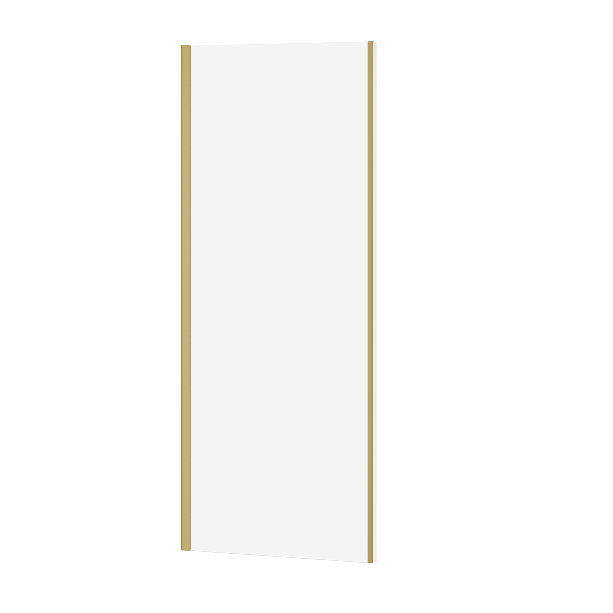 Fairford 6mm 800mm Brushed Brass Enclosure Side Panel