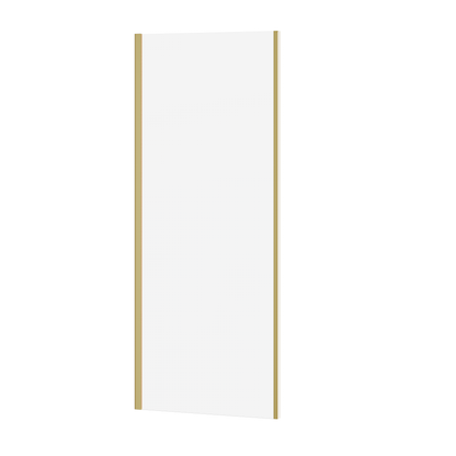 Fairford 6mm 800mm Brushed Brass Enclosure Side Panel