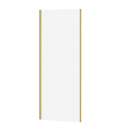 Fairford 6mm 1000mm Brushed Brass Side Panel