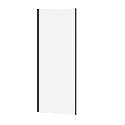Fairford 6mm, 900mm Matt Black Shower Enclosure Side Panel