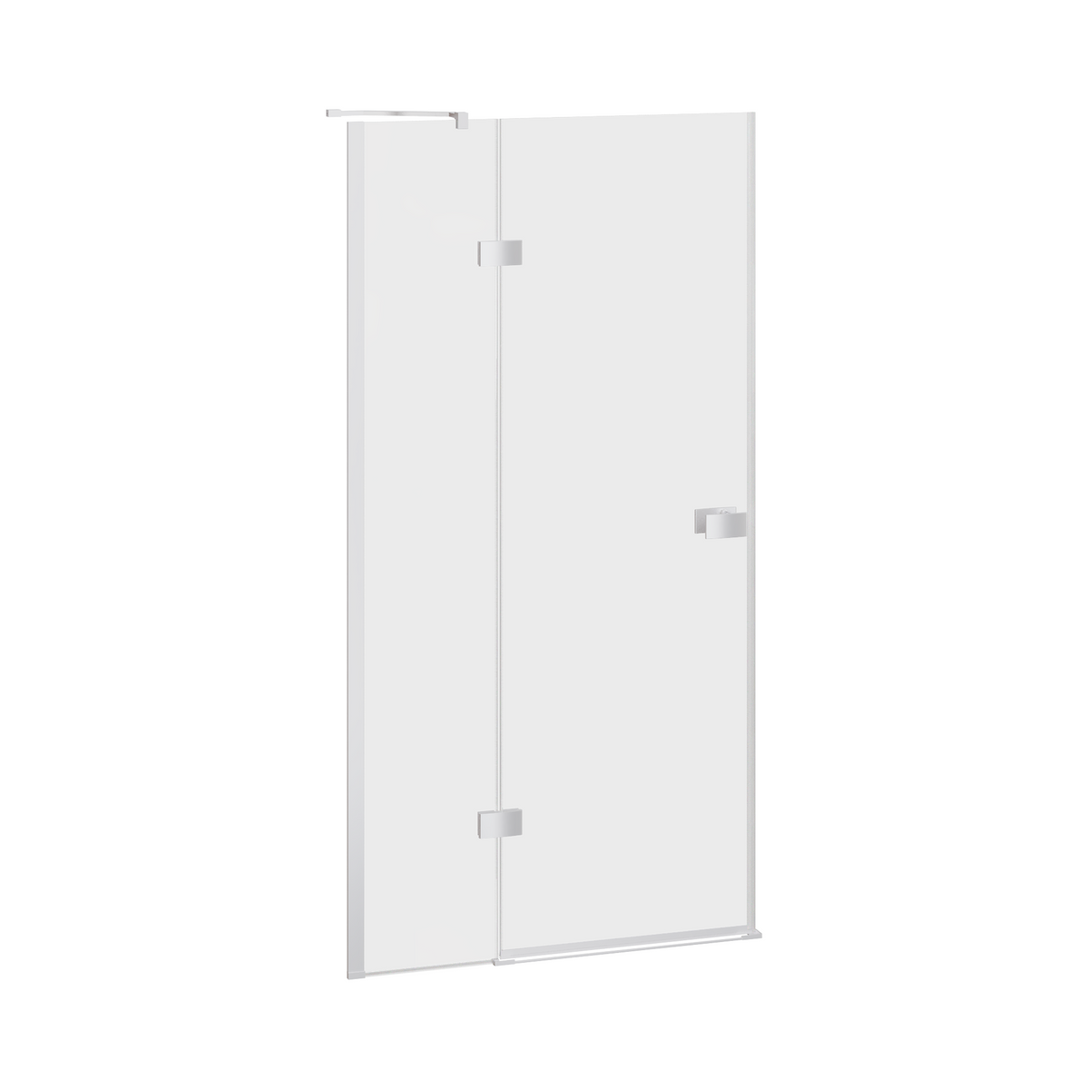 Fairford 8mm Frameless 900mm Chrome Hinged Shower Door