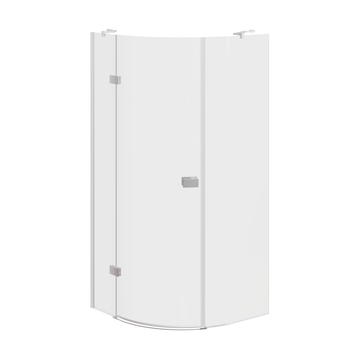 Fairford 8mm Frameless 900 x 900mm Chrome Quadrant Enclosure