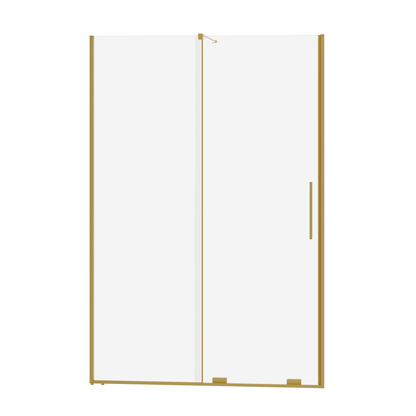 Fairford 8mm Frameless 1500mm Brushed Brass Sliding Shower Door