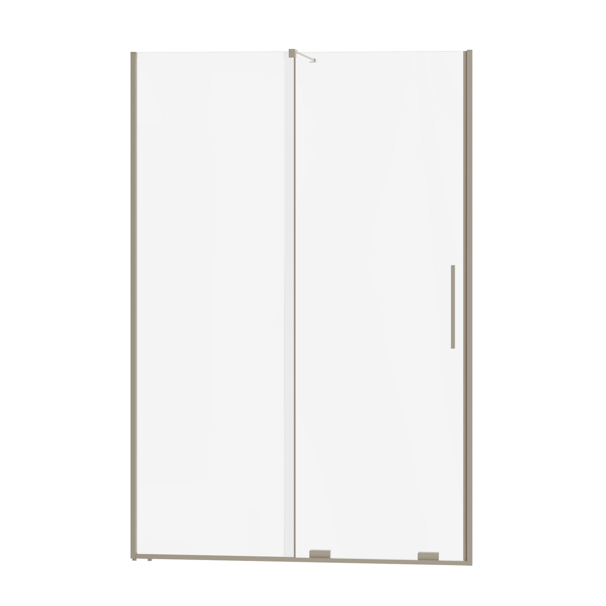Fairford 8mm Frameless 1200mm Gunmetal Sliding Shower Door