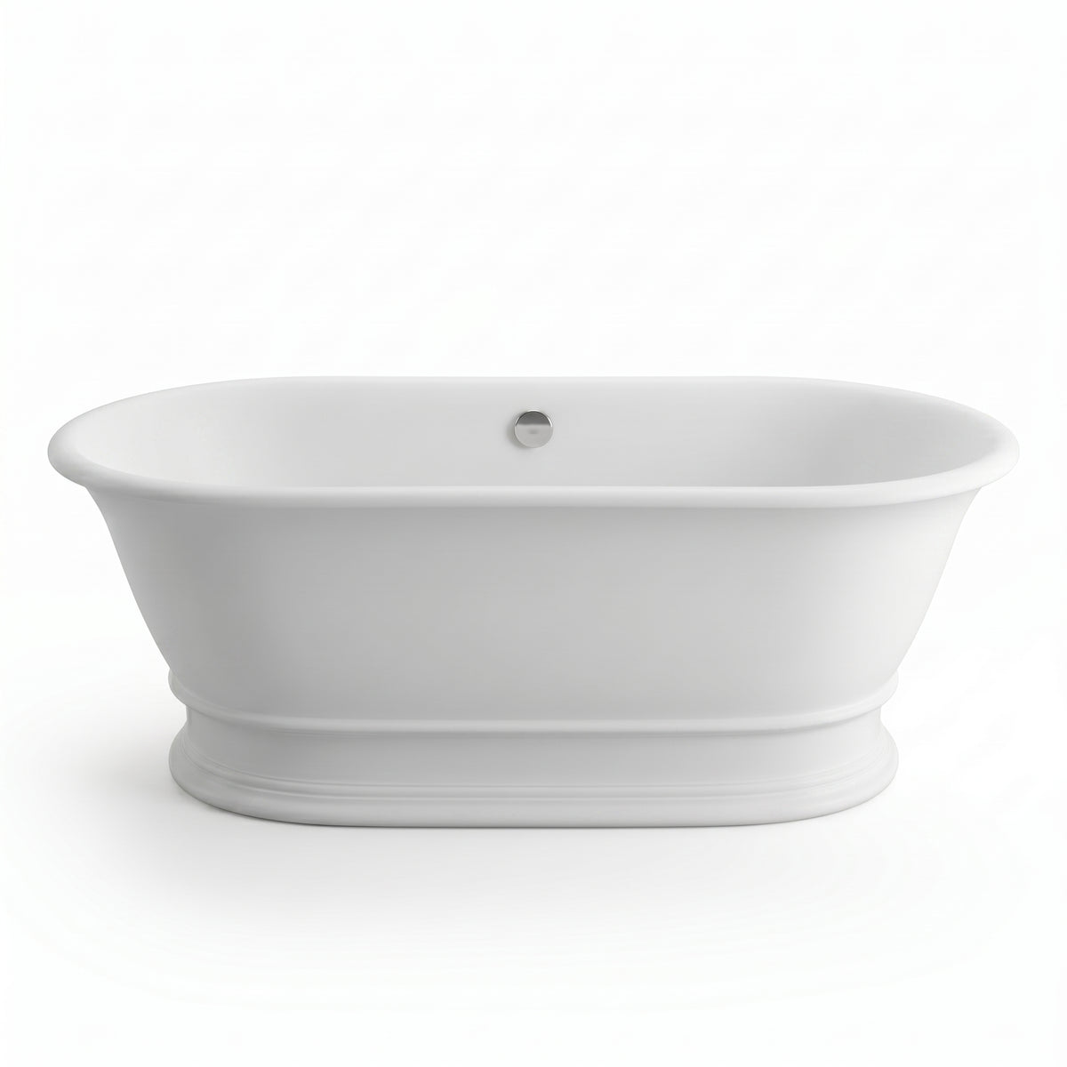 Fairford Bampton 1555 x 740 x 555mm Matt Solid Surface Freestanding Bath