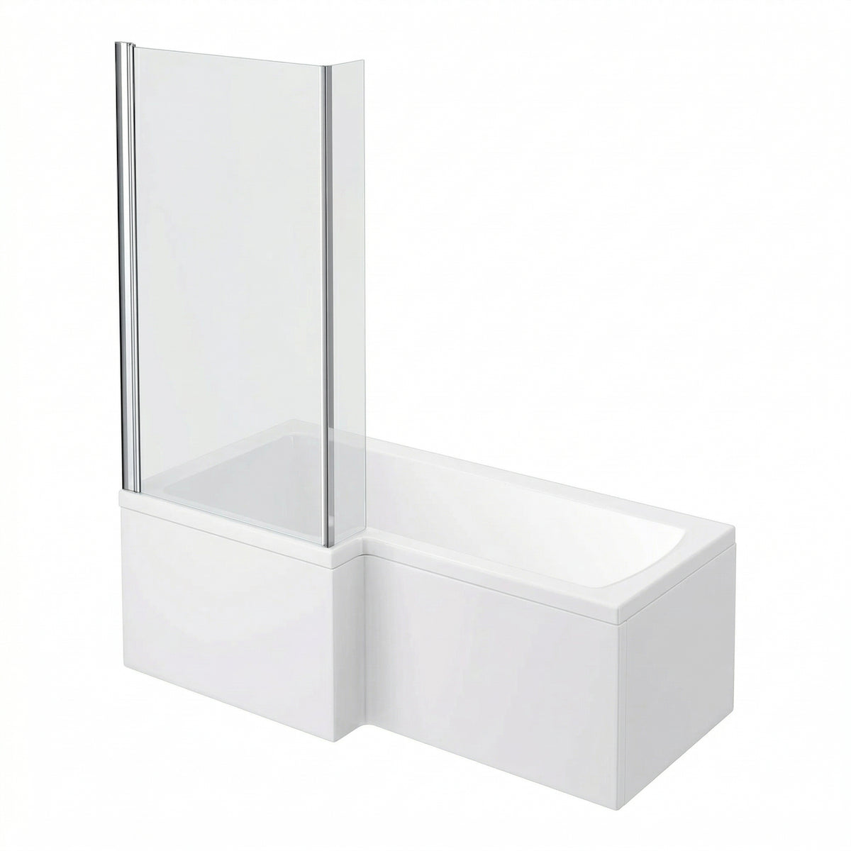 Fairford 1700 x 850mm LH L Shape Bath with Screen and Panel