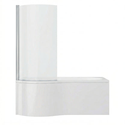 Fairford 1500 x 850 LH P Shape Bath with Screen and Panel