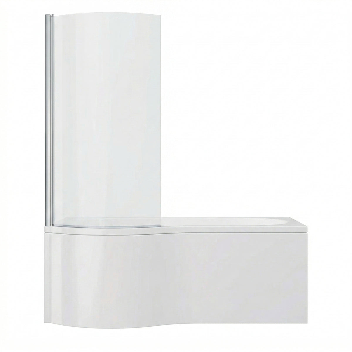 Fairford 1700 x 850 LH P Shape Bath with Screen and Panel