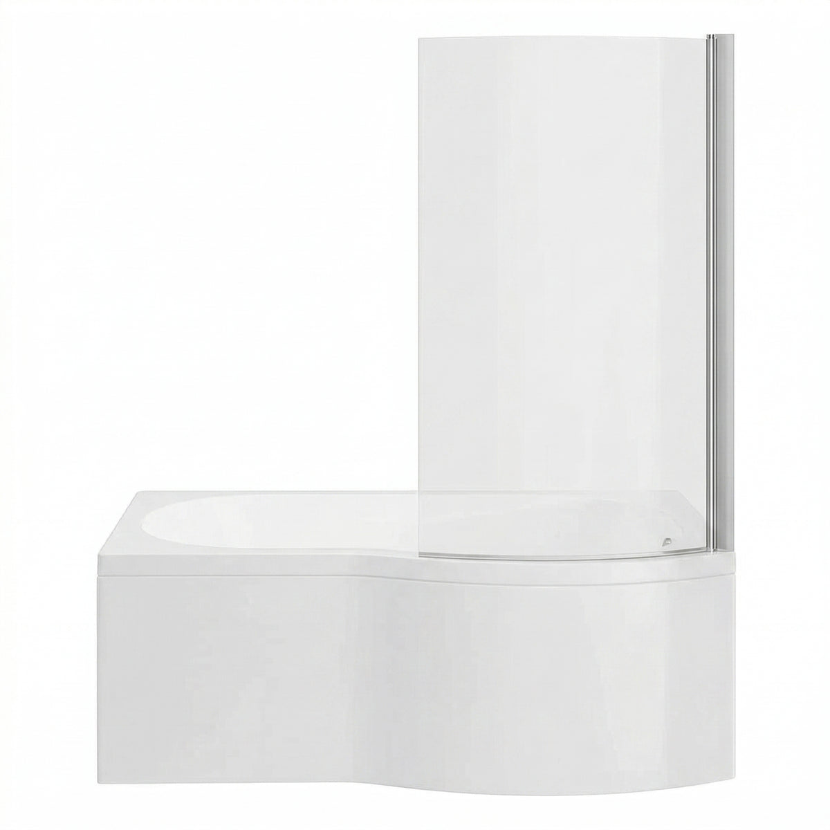 Fairford 1500 x 850 RH B Shape Bath with Screen and Panel