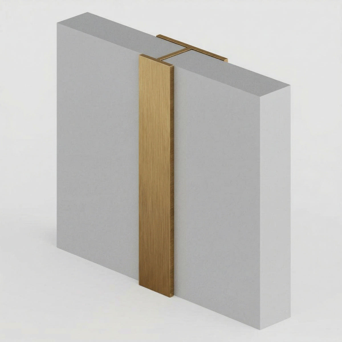 Brushed Brass Straight Join