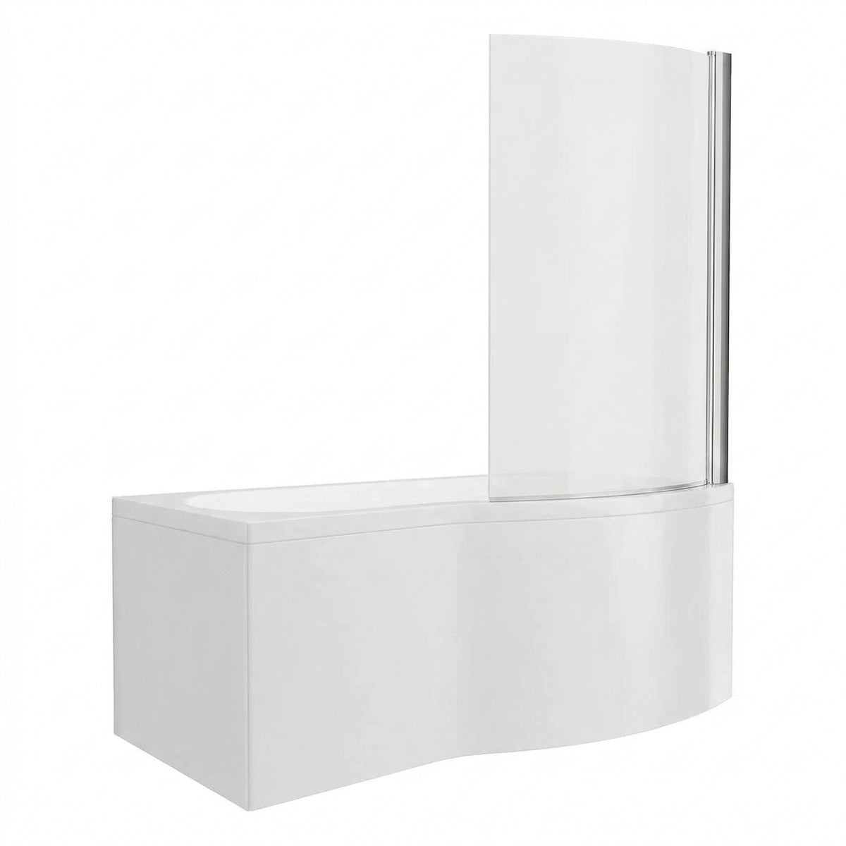 Fairford 1700 x 850 RH B Shape Bath with Screen and Panel