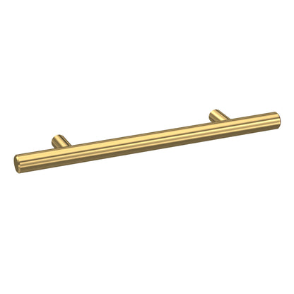 Fairford Brushed Brass Bar Handle, 96mm Centres