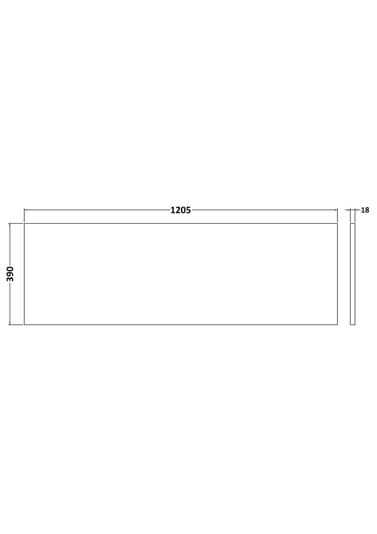 Fairford Solace Oak Co-ordinating Worktop 1200 x 390 x 18mm