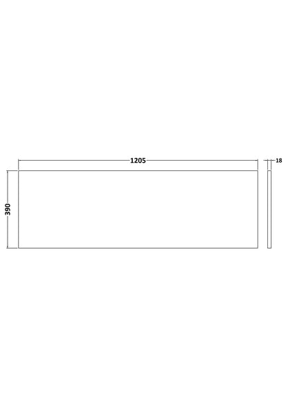 Fairford Solace Oak Co-ordinating Worktop 1200 x 390 x 18mm