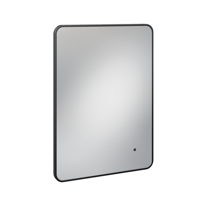 Fairford Montari 500 Matt Black 500 x 700mm Mirror