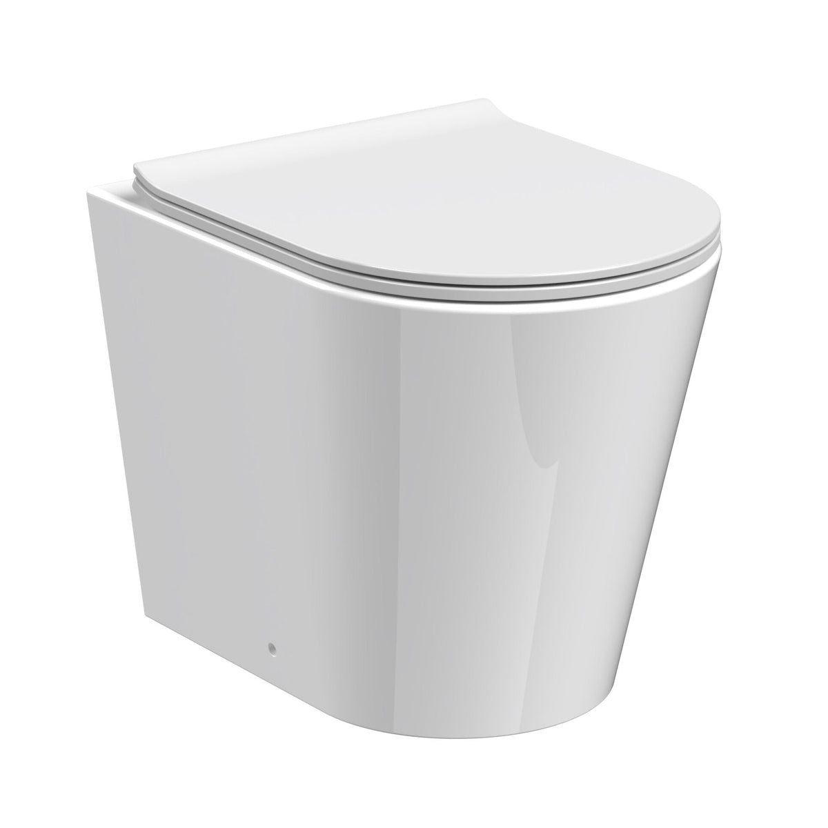Fairford Sierra Pure Rimless Back to Wall Toilet with Soft Close Seat