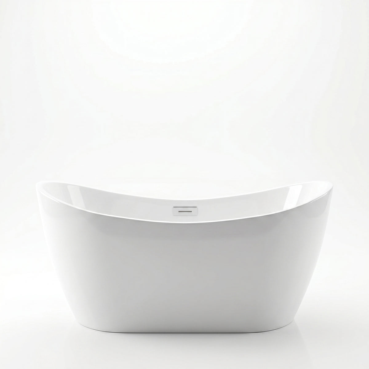 Rivato Assisi 1800mm x 900mm x 720mm Gloss White Freestanding Shower Bath