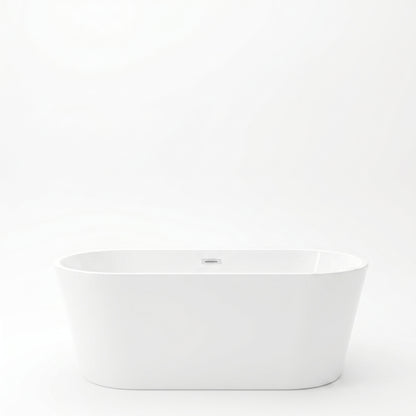 Rivato Modena 1600 x 750 x 580mm Gloss White Freestanding Shower Bath