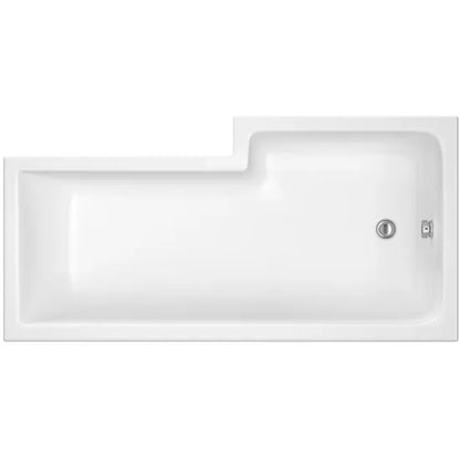 Fairford 1500 x 850mm LH L Shape Bath with Screen and Panel