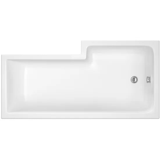Fairford 1600 x 850mm LH L Shape Bath with Screen and Panel