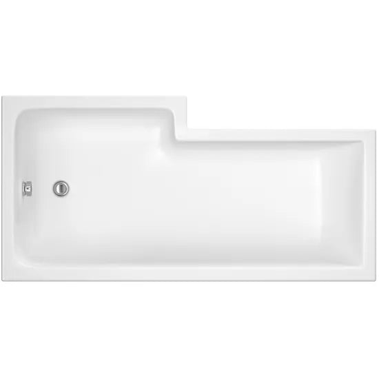 Fairford 1700 x 850mm RH L Shape Bath with Screen and Panel