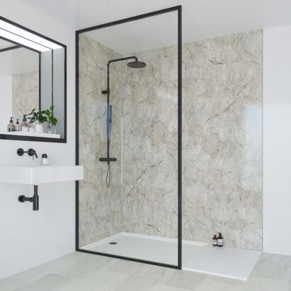 Hydraset Antique Marble Gloss 1200 x 2400 Setlock Wall Panel