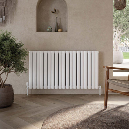 Fairford Apex White Double Designer Radiator 600mm X 944mm