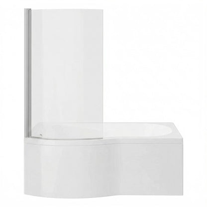 Fairford 1500 x 850 LH B Shape Bath with Screen and Panel