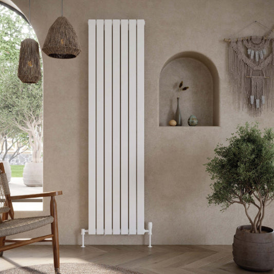 Fairford Bravo White Double Designer Radiator 1600mm X 544mm