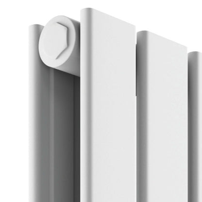 Fairford Bravo White Double Designer Radiator 600mm X 614mm
