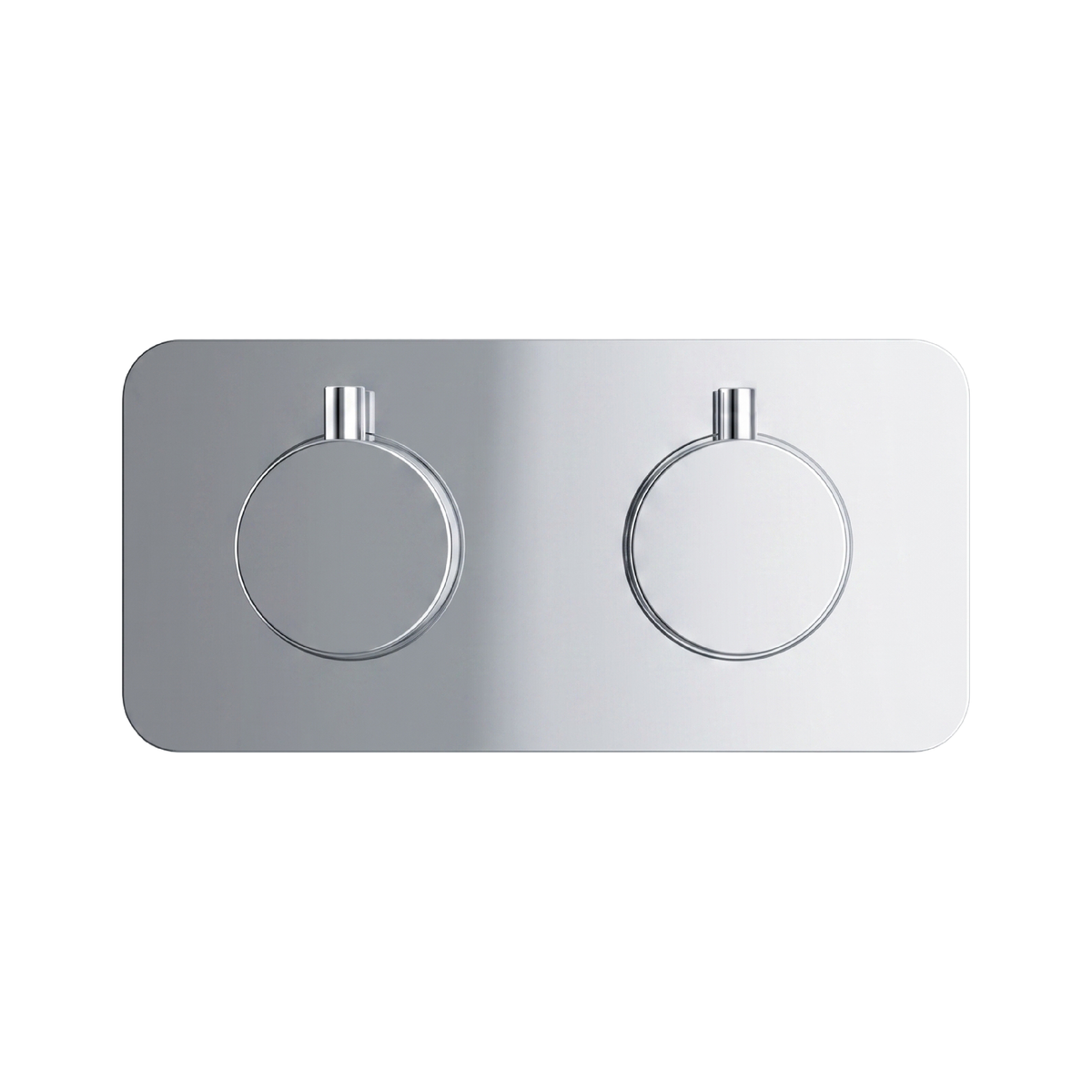 Fairford Element 7 Chrome Twin Shower Valve, 1 Outlet